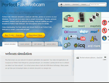 Tablet Screenshot of perfectfakewebcam.com